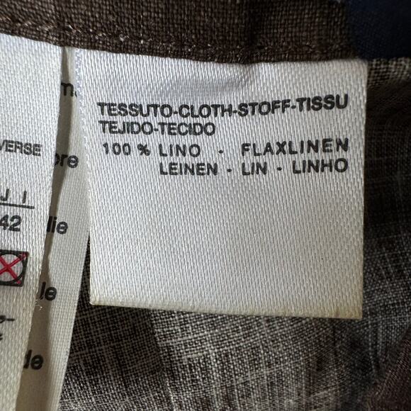 MAXMARA 100% Linen Belted Utility Jacket - Picture 11 of 12